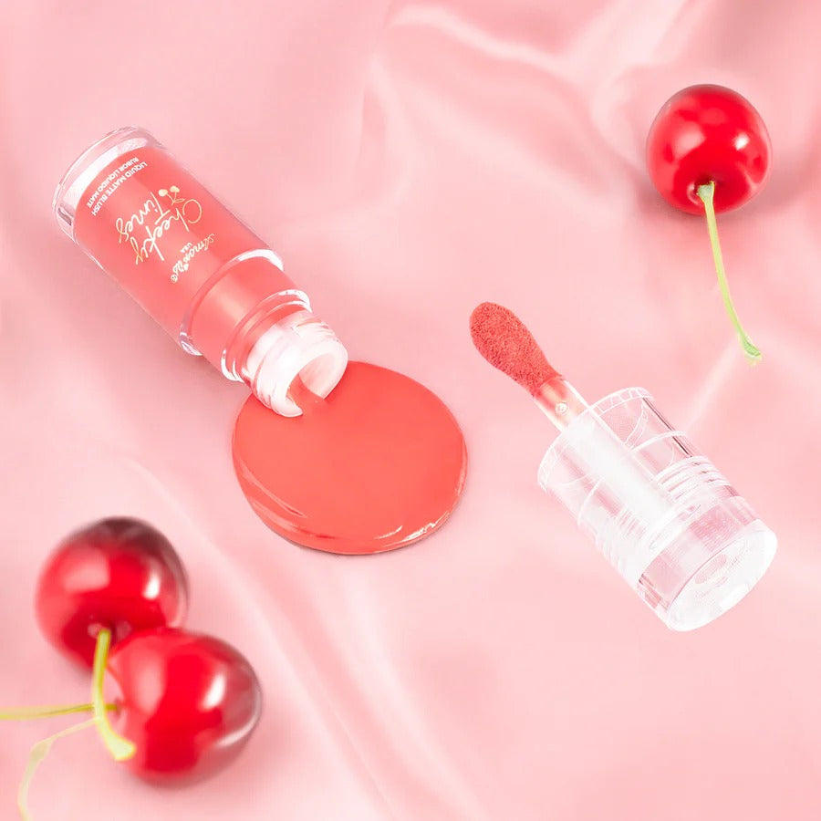 Rubor líquido mate Cheeky Time Tangerine, marca AMOR US ✨