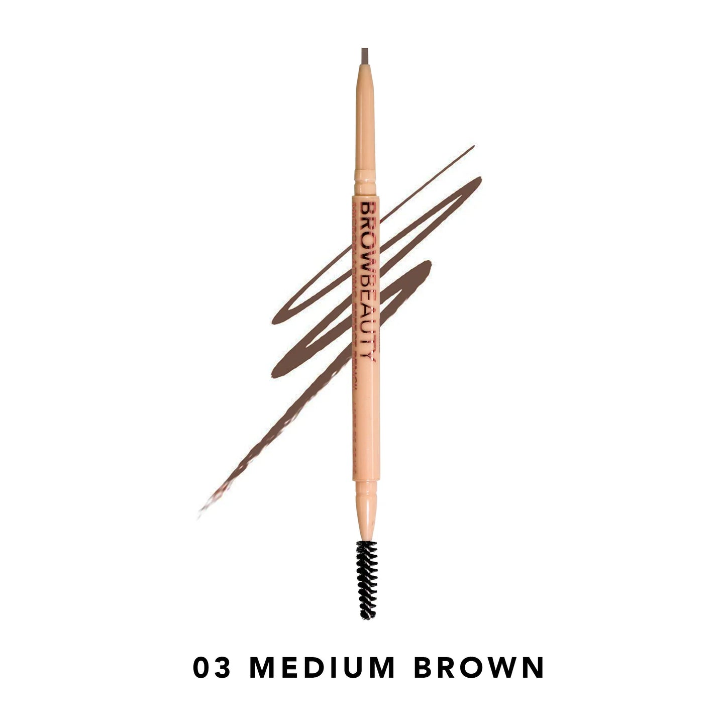Lapiz delineador efecto microblading con cepillo spoolie, marca ITALIA DELUXE