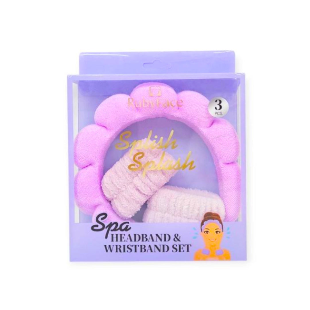 ✨ Set Spa Diadema y Muñequeras – ¡Cuida tu piel con estilo! ✨