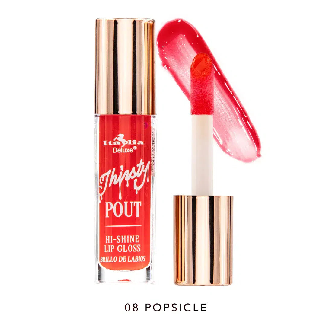 Brillo labial THIRSTY pout, marca ITALIA DELUXE