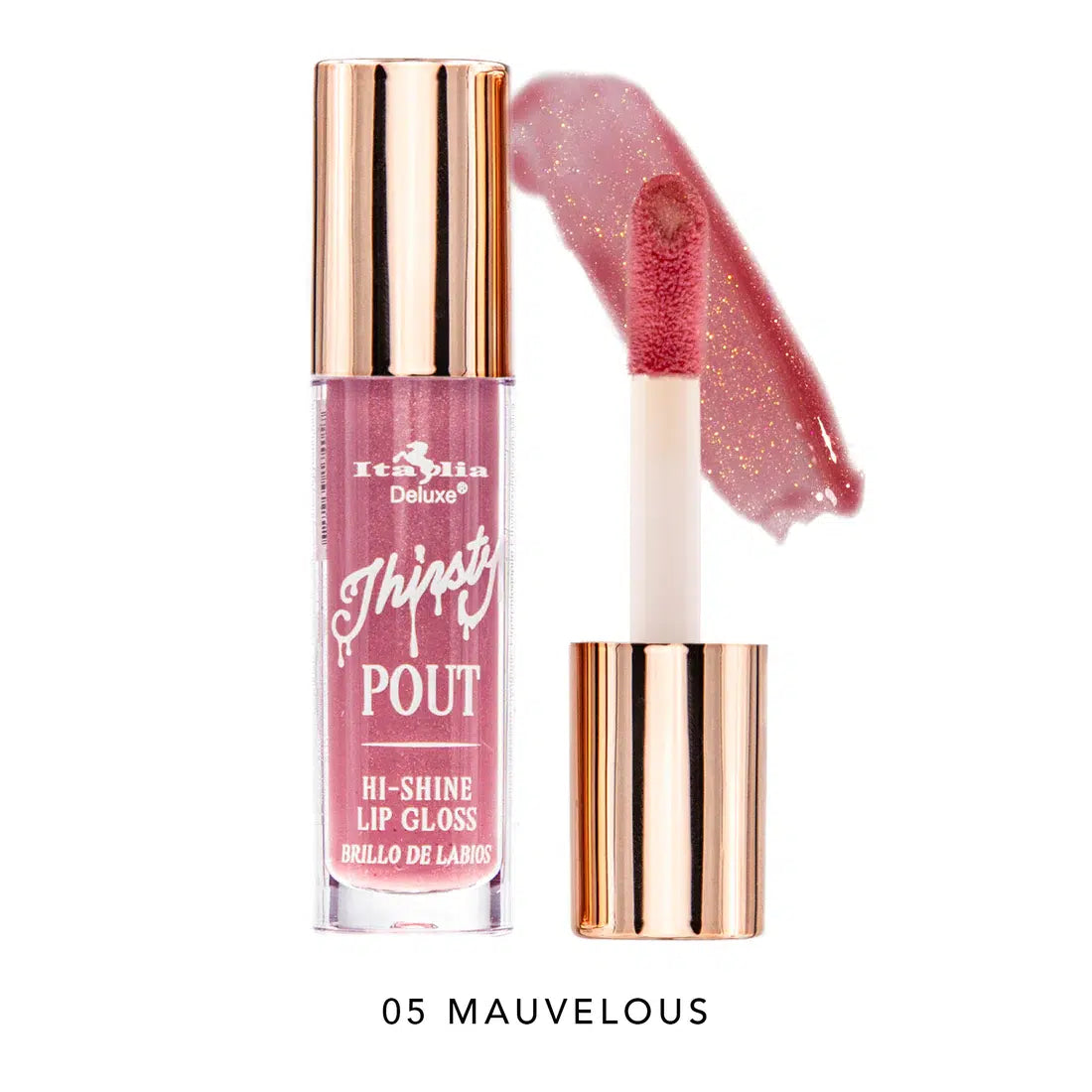 Brillo labial THIRSTY pout, marca ITALIA DELUXE