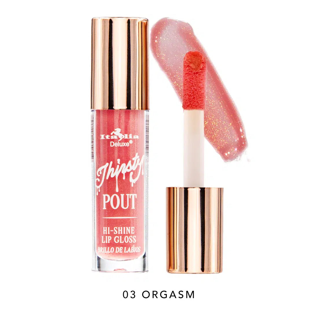 Brillo labial THIRSTY pout, marca ITALIA DELUXE
