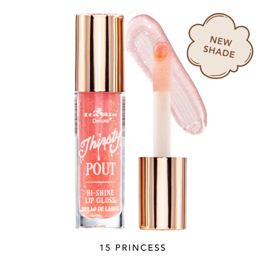 Brillo labial THIRSTY pout, marca ITALIA DELUXE