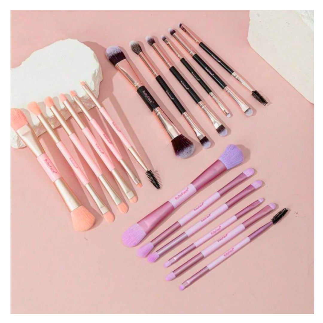 Juego de Brochas de Maquillaje Profesional - Kit de 6 Piezas ✨