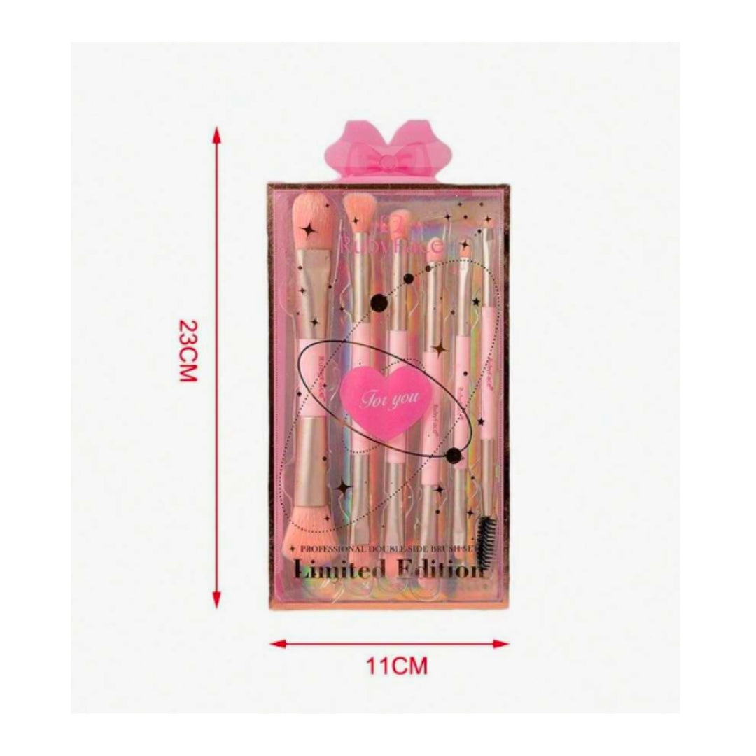 Juego de Brochas de Maquillaje Profesional - Kit de 6 Piezas ✨