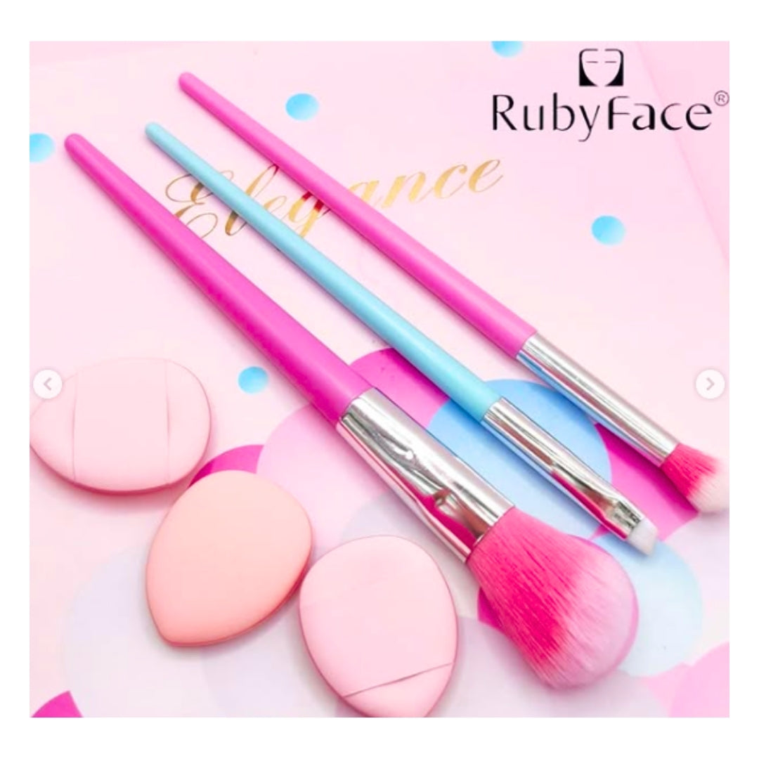 Colección Colorful Star: Set de Brochas de Maquillaje 6 en 1 🌟💄