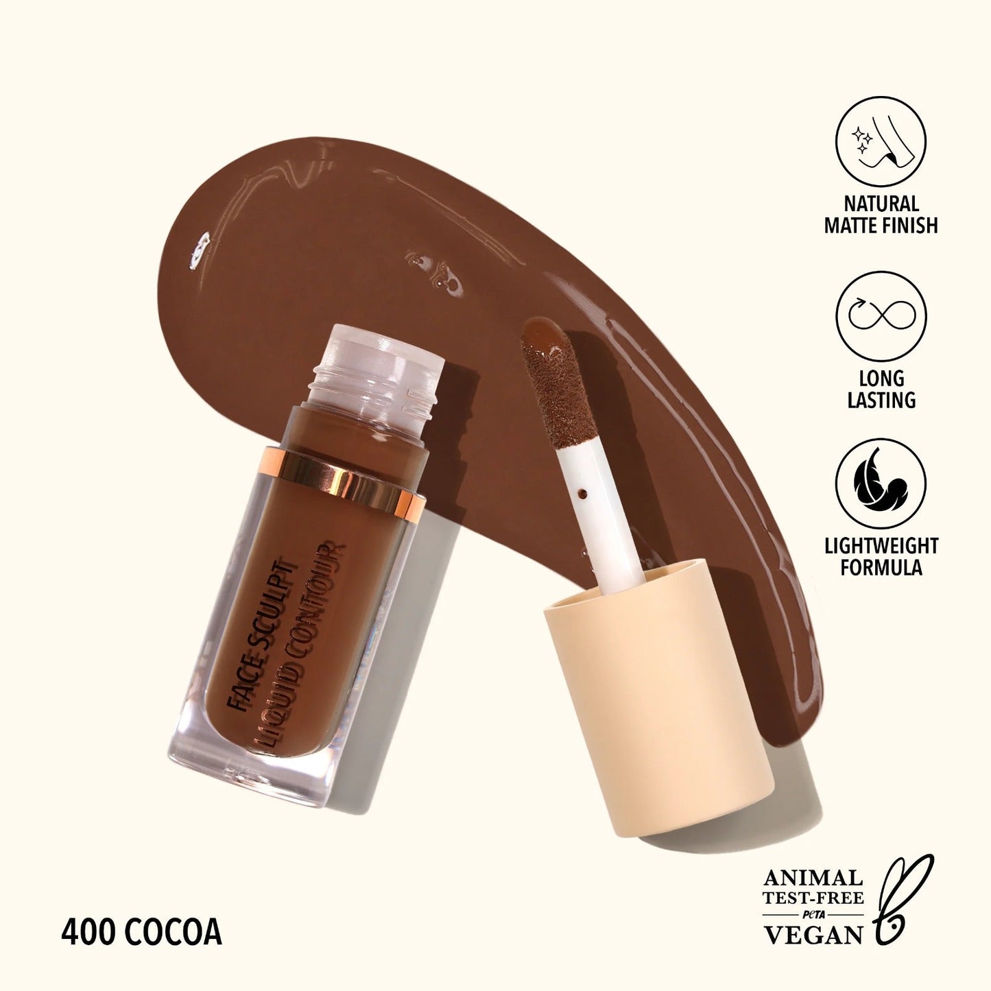 Contorno bronceador en liquido, marca MOIRA