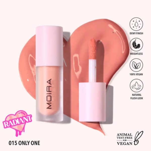 Rubor liquido LOVE STEADY, marca MOIRA