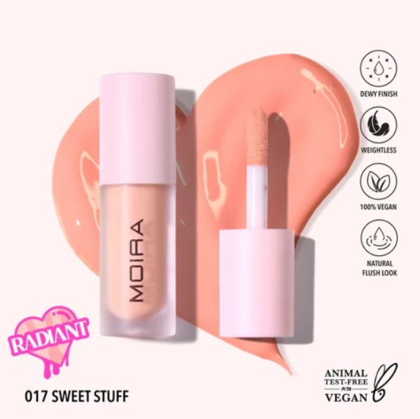 Rubor liquido LOVE STEADY, marca MOIRA