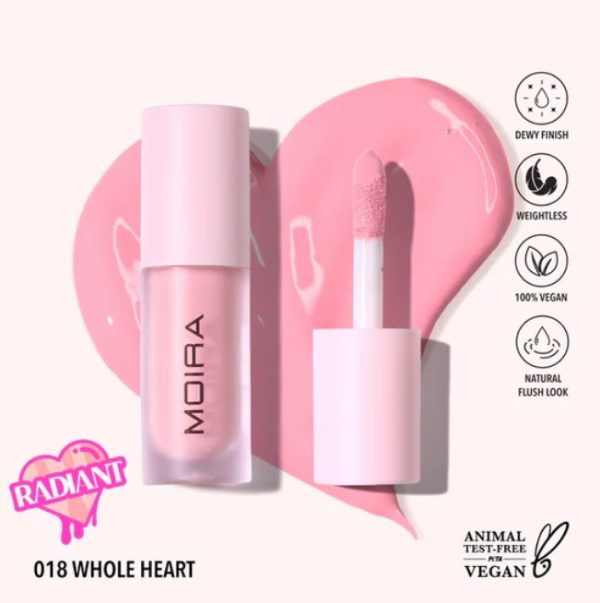 Rubor liquido LOVE STEADY, marca MOIRA