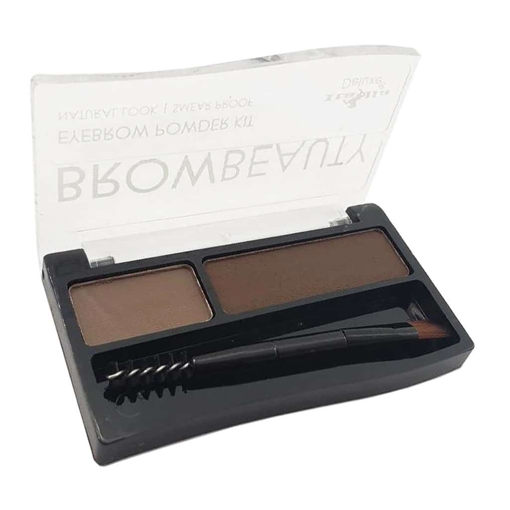 Sombra de ojos con dos tonos, con brocha incluida, marca ITALIA DELUXE