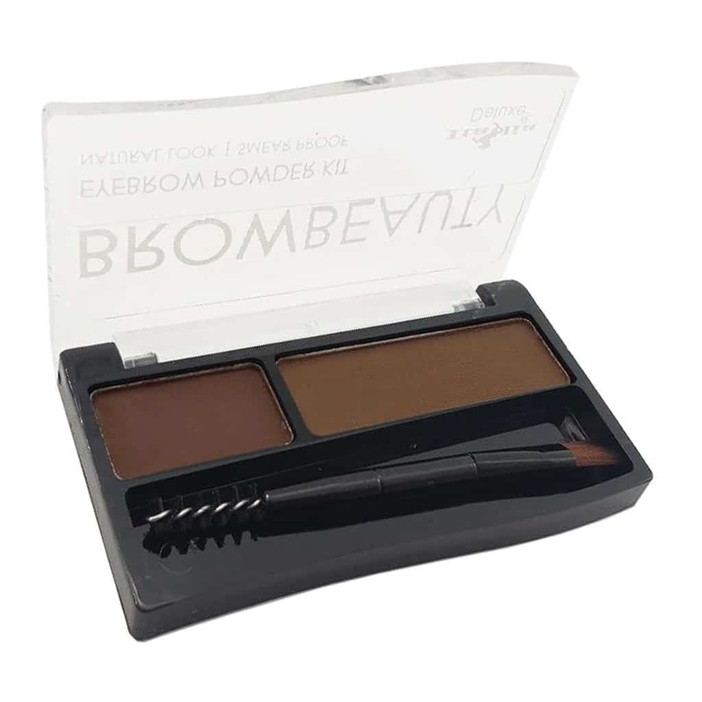 Sombra de ojos con dos tonos, con brocha incluida, marca ITALIA DELUXE