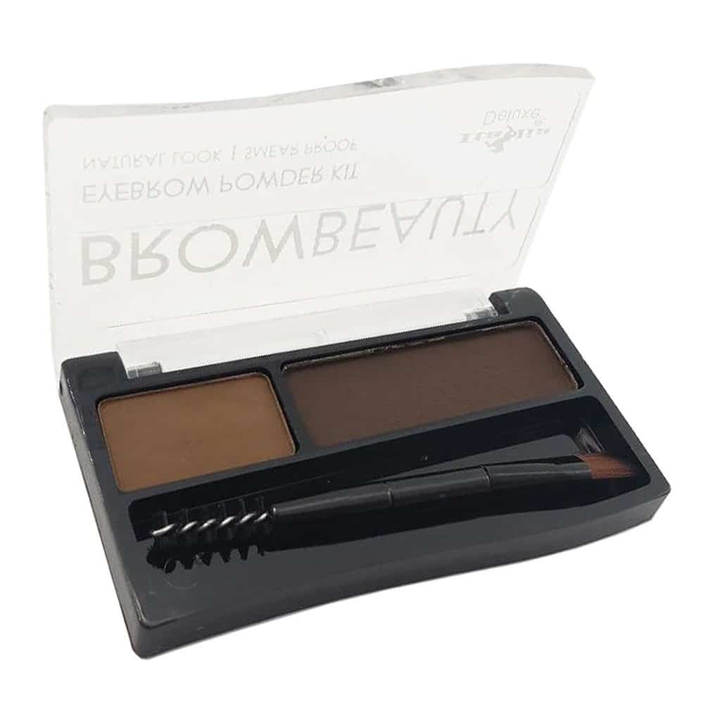 Sombra de ojos con dos tonos, con brocha incluida, marca ITALIA DELUXE
