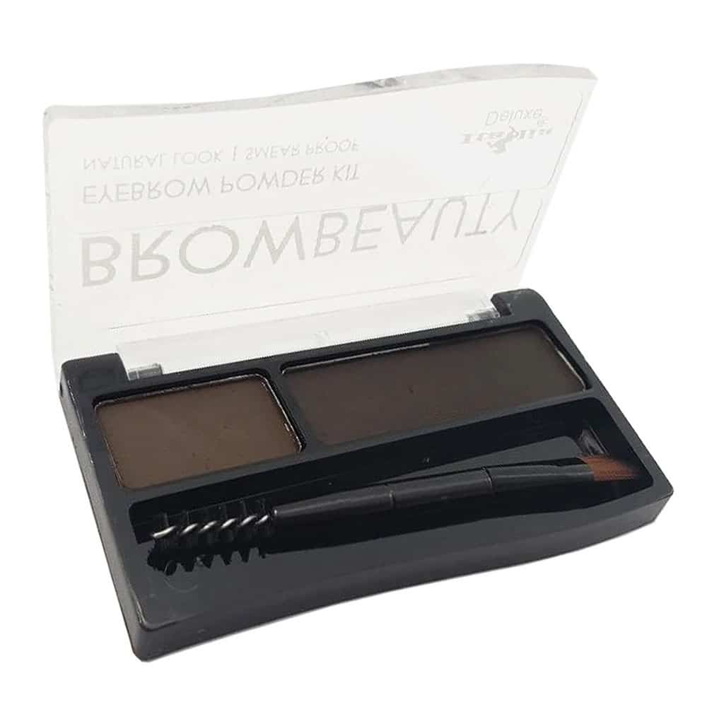 Sombra de ojos con dos tonos, con brocha incluida, marca ITALIA DELUXE