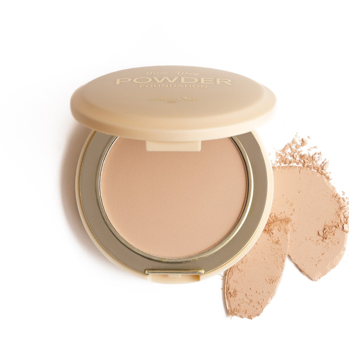 Polvo compacto beige Two Ways, marca AMOR US ✨
