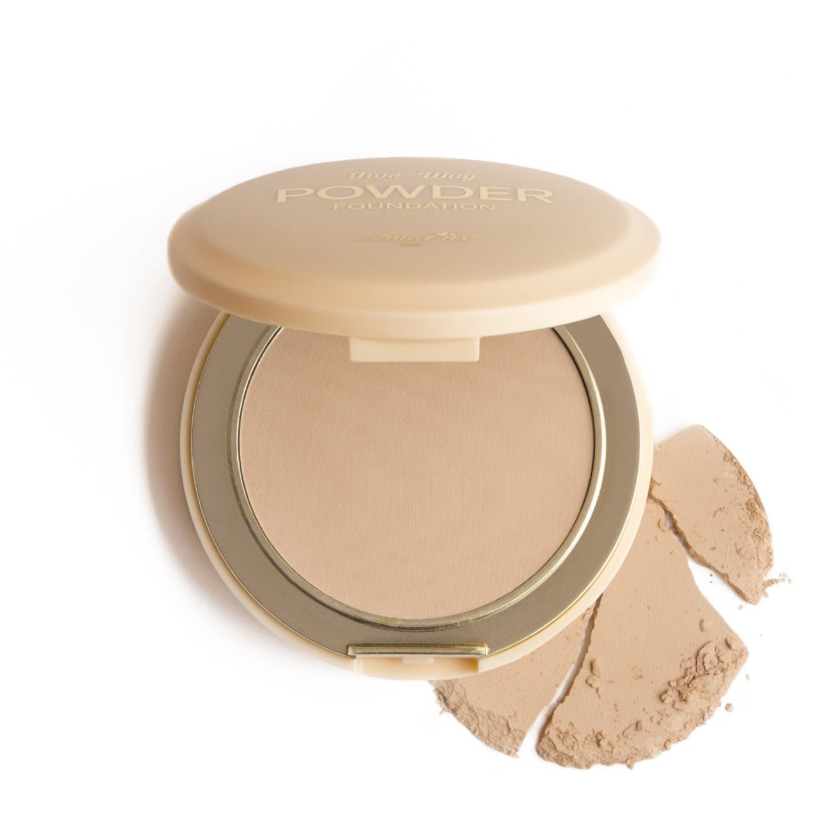 Polvo compacto beige Two Ways, marca AMOR US ✨