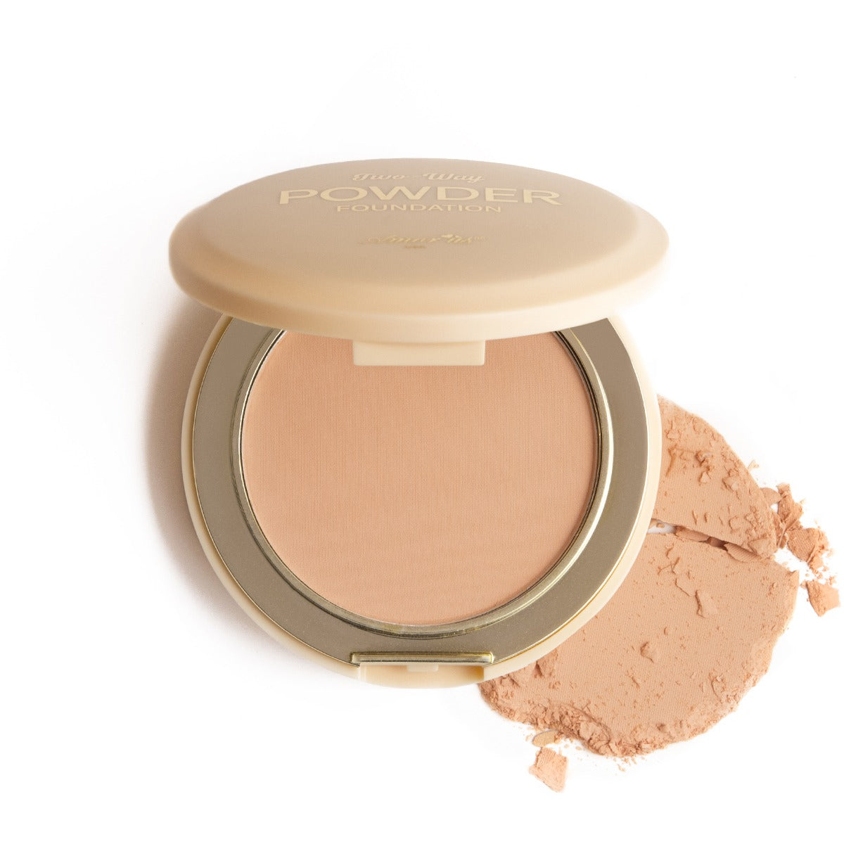 Polvo compacto beige Two Ways, marca AMOR US ✨