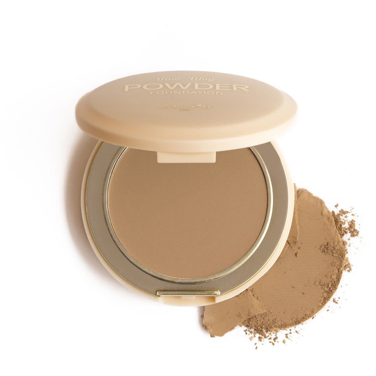 Polvo compacto beige Two Ways, marca AMOR US ✨