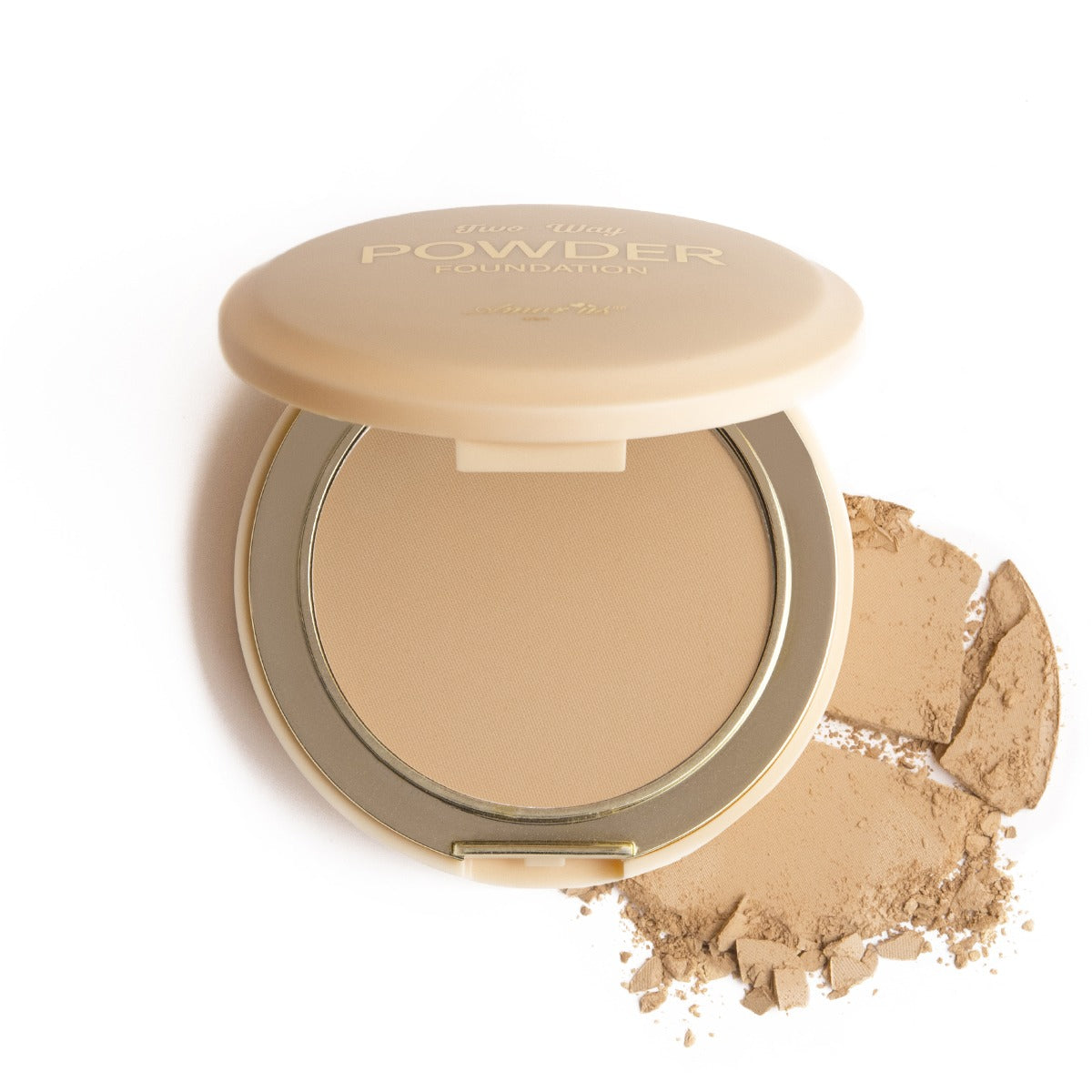 Polvo compacto beige Two Ways, marca AMOR US ✨