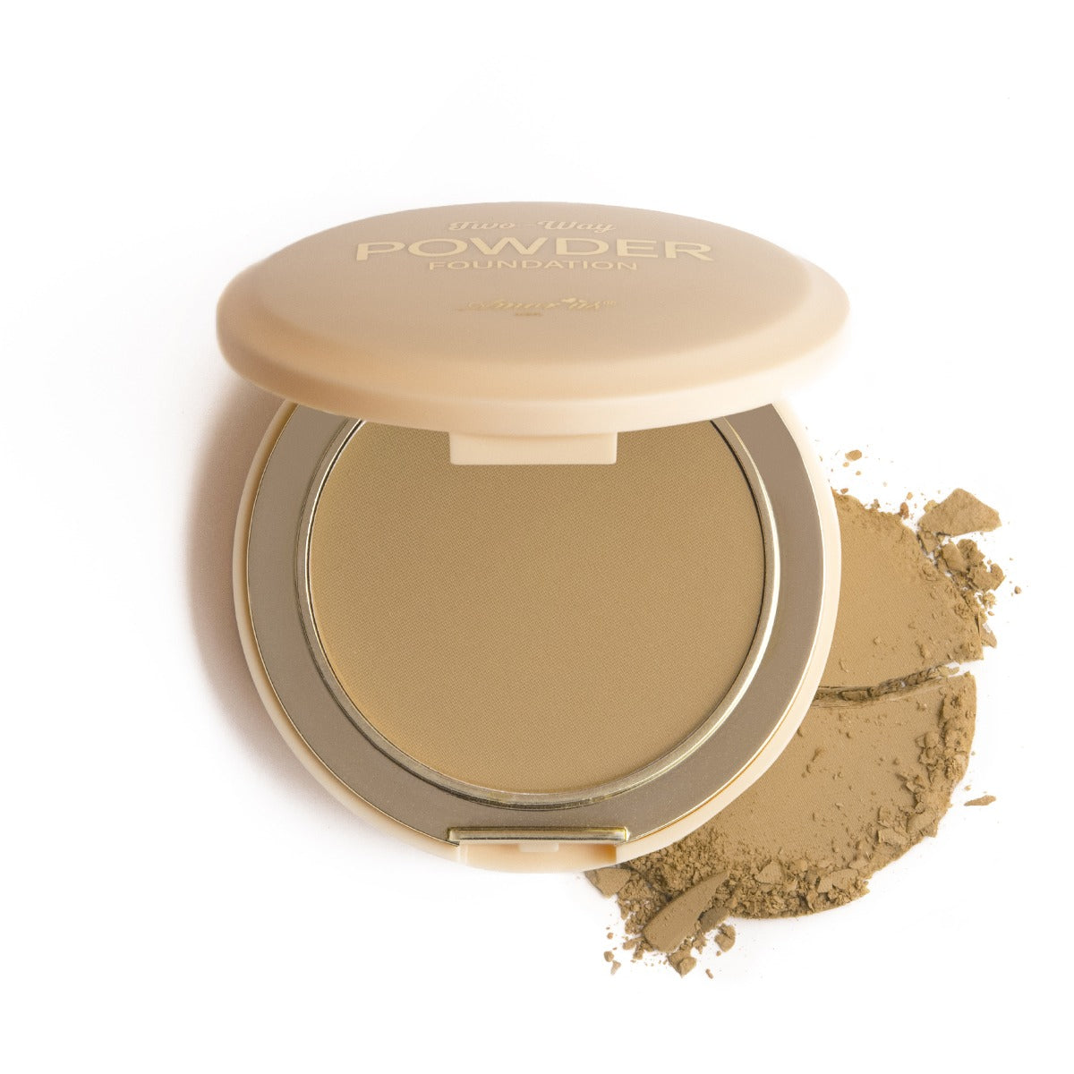 Polvo compacto beige Two Ways, marca AMOR US ✨