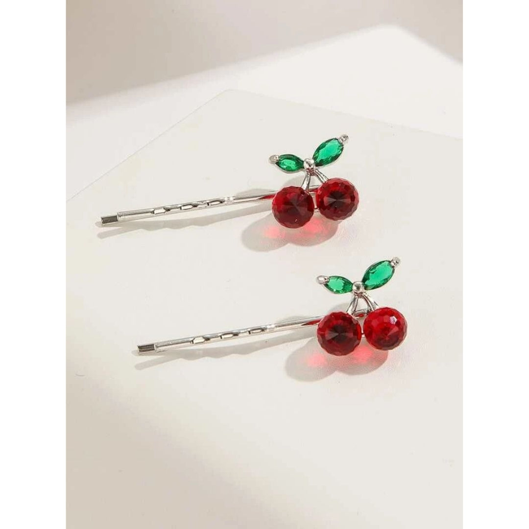 Pinzas / ganchos de pelo de CEREZA Set de 3 piezas.🍒🍒
