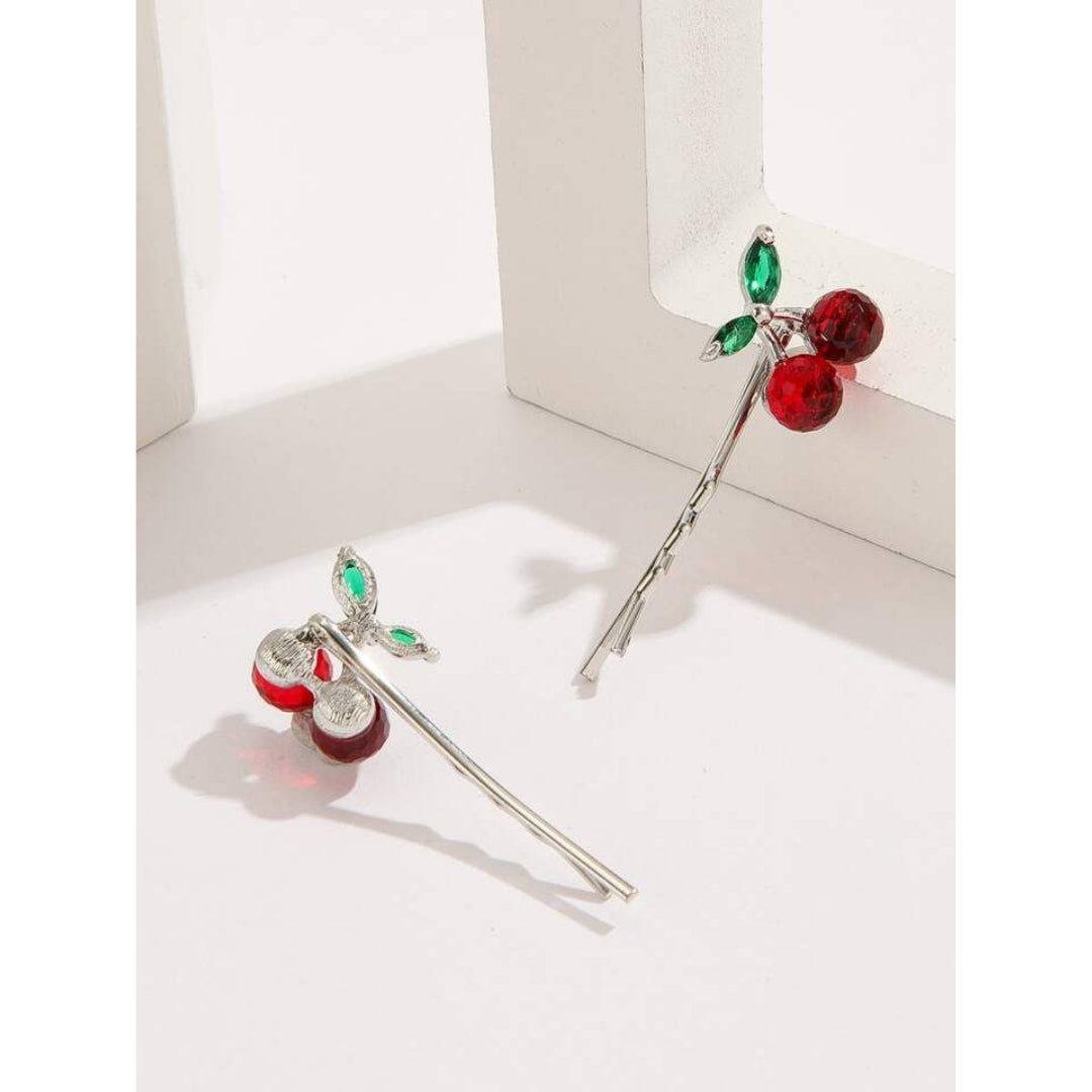 Pinzas / ganchos de pelo de CEREZA Set de 3 piezas.🍒🍒