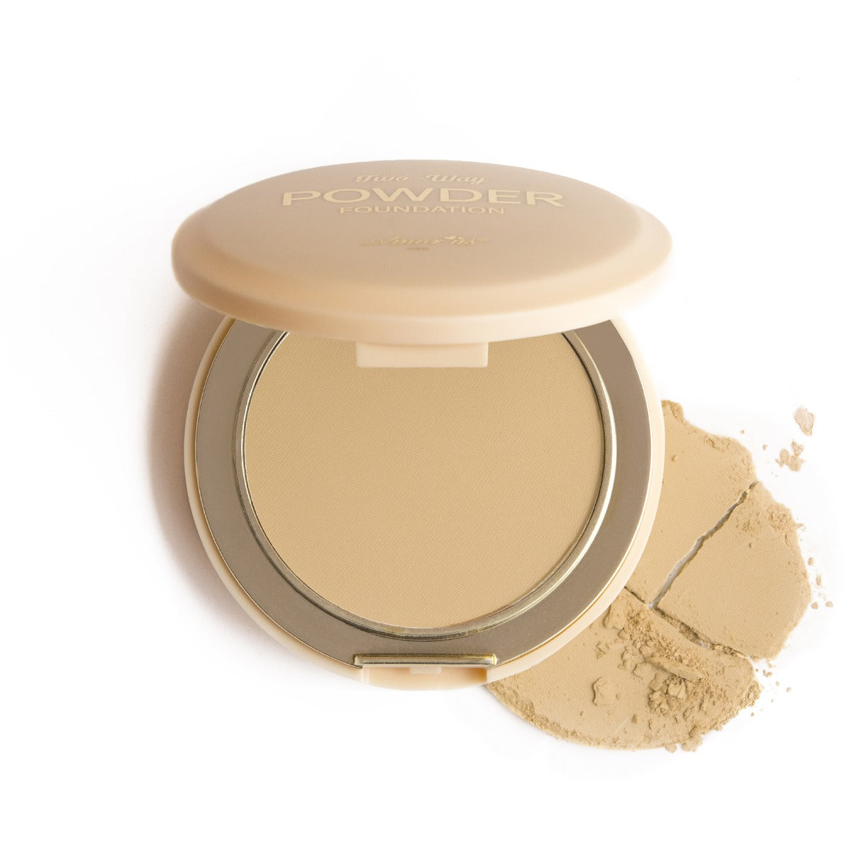 Polvo compacto beige Two Ways, marca AMOR US ✨