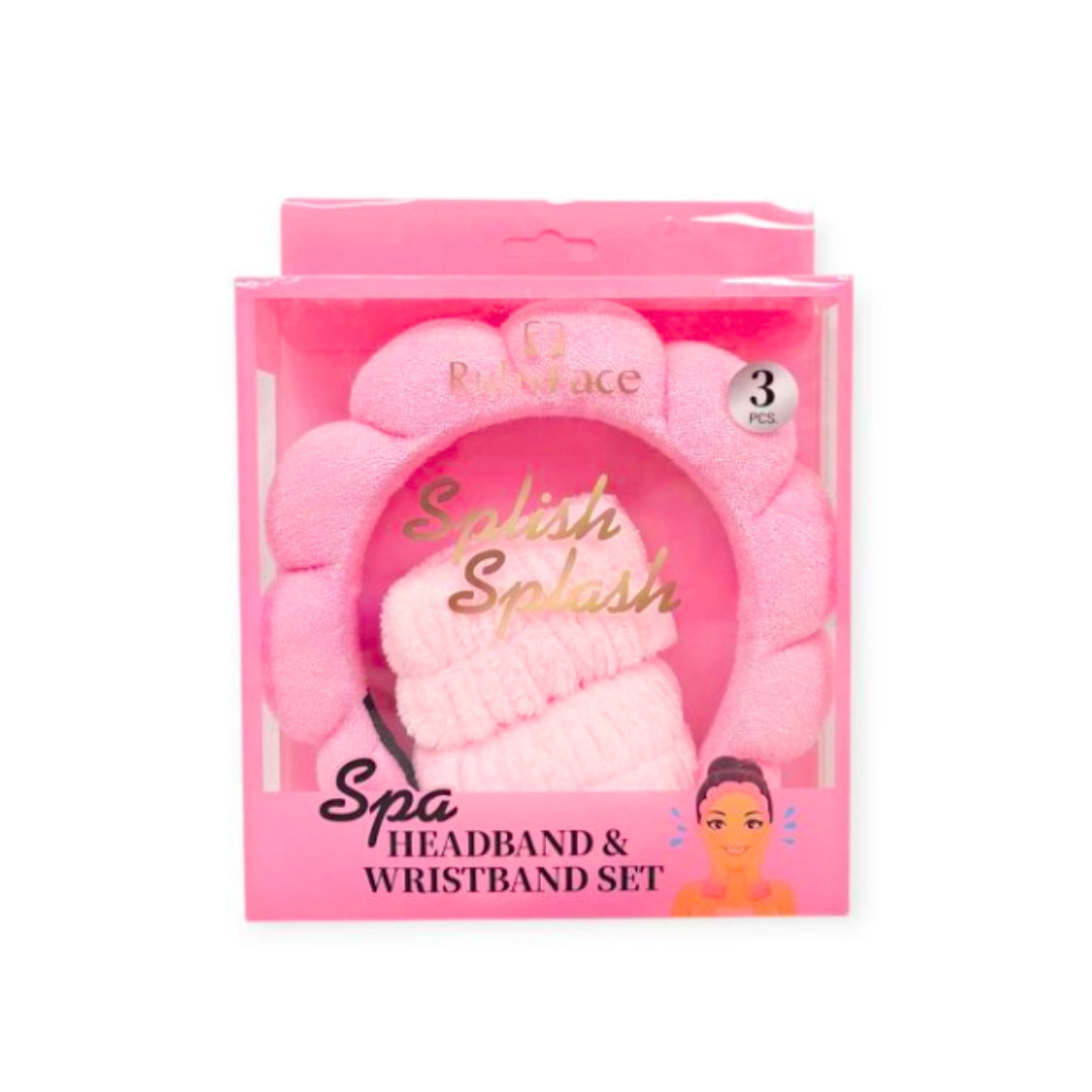 ✨ Set Spa Diadema y Muñequeras – ¡Cuida tu piel con estilo! ✨