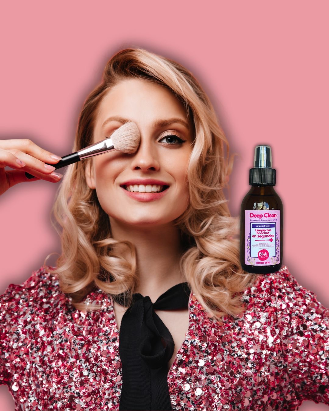 Limpiador de Brochas, marca DEEP CLEAN BLUSH 120 mL