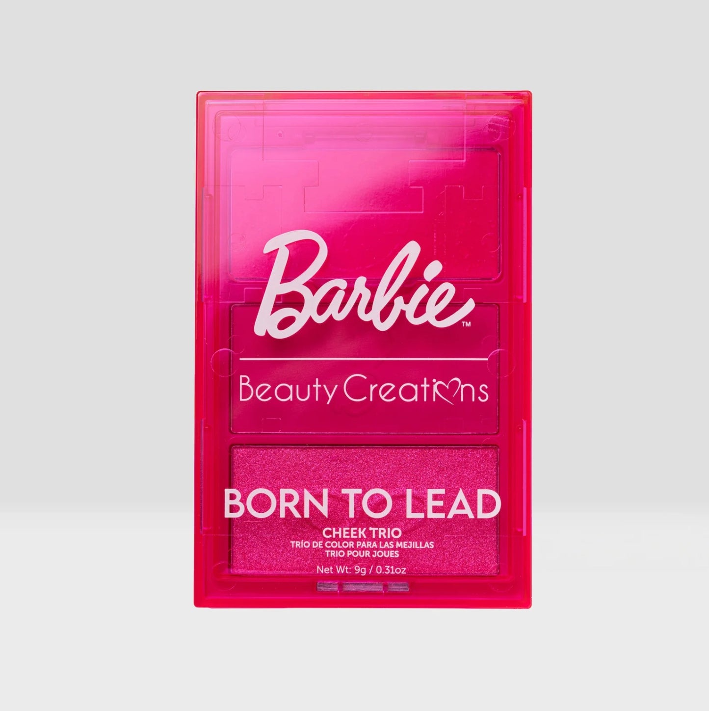 Trio de 2 rubores y 1 iluminador Beauty Creations x Barbie