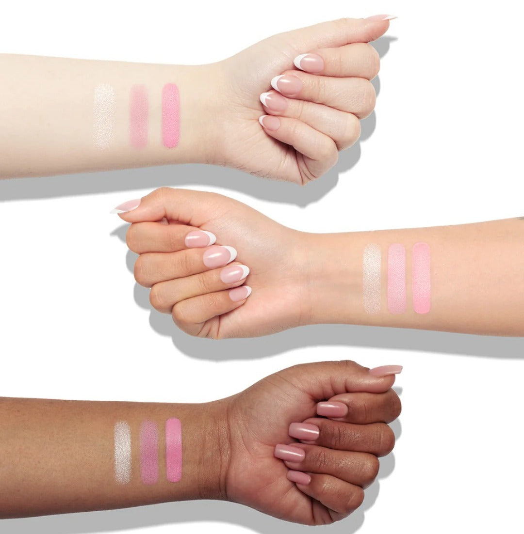 Trio de 2 rubores y 1 iluminador Beauty Creations x Barbie