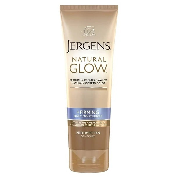 Crema bronceadora Jergens, resultado en 7 dias.