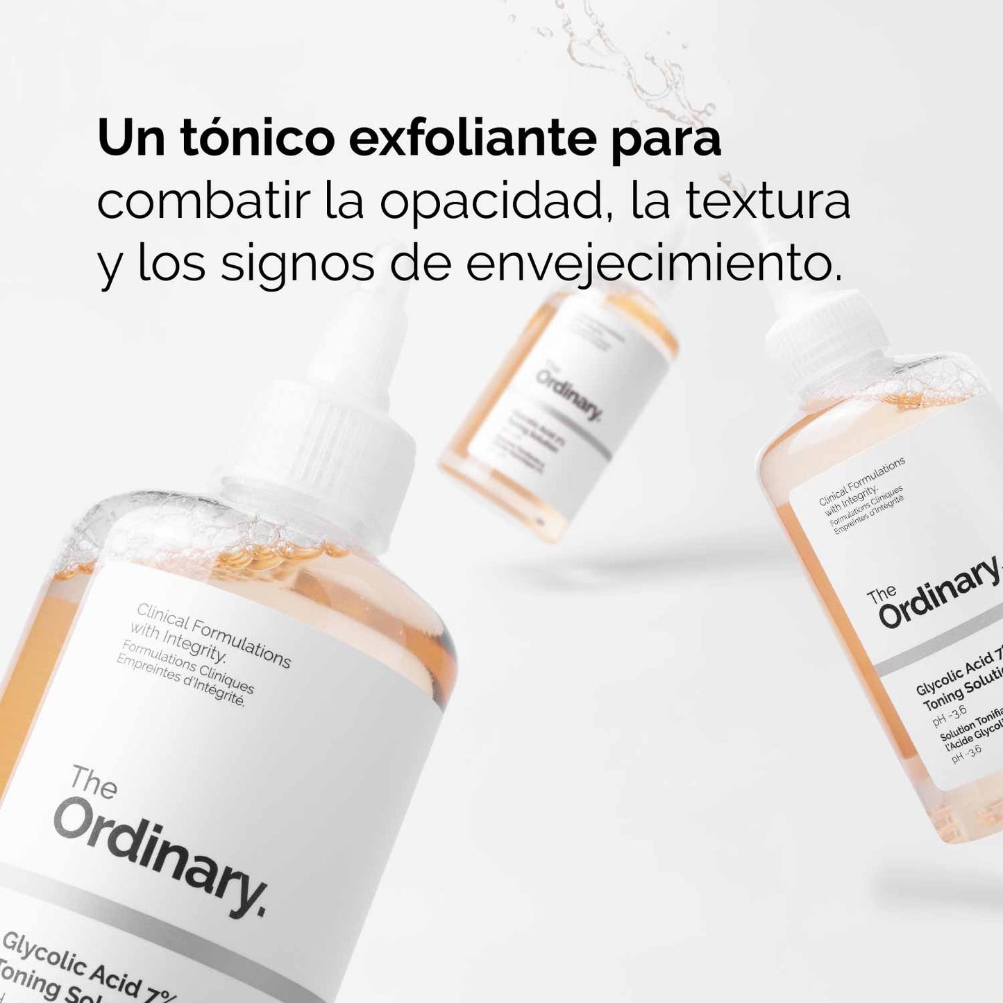 Acido Glicolico al 7%, 100 mL, marca The Ordinary