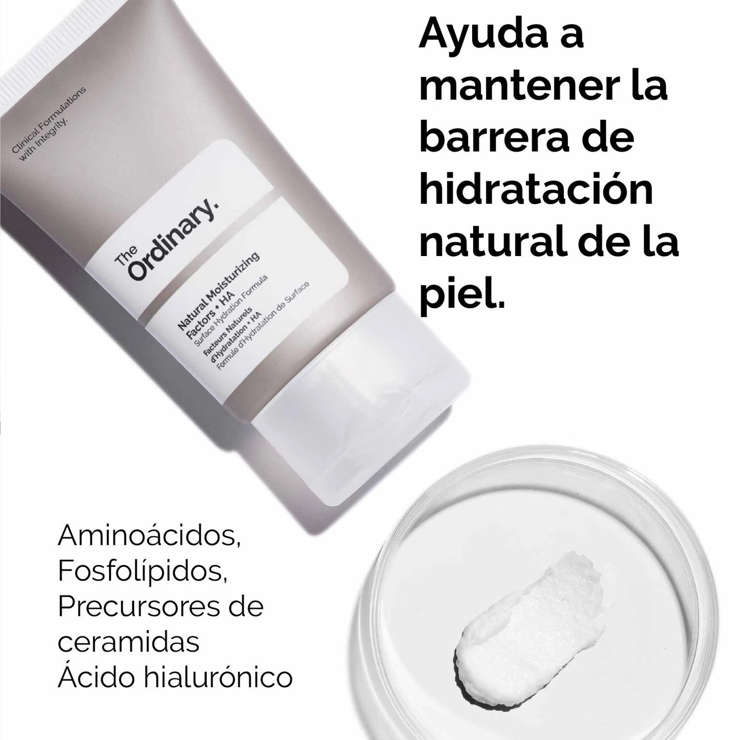 Natural Moistarinzing 30 mL, crema hidratante con Acido Hialuronico, marca The Ordinary
