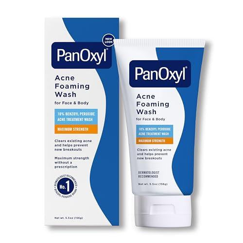 Acne cleansing cream, PANOXYL brand.