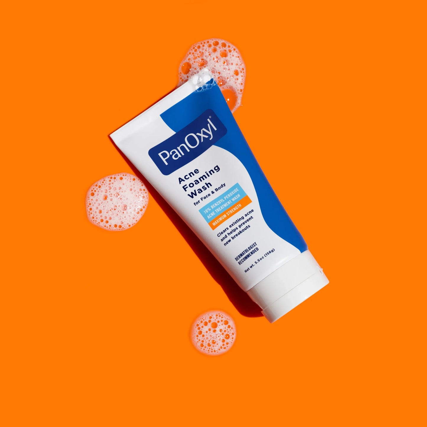 Acne cleansing cream, PANOXYL brand.
