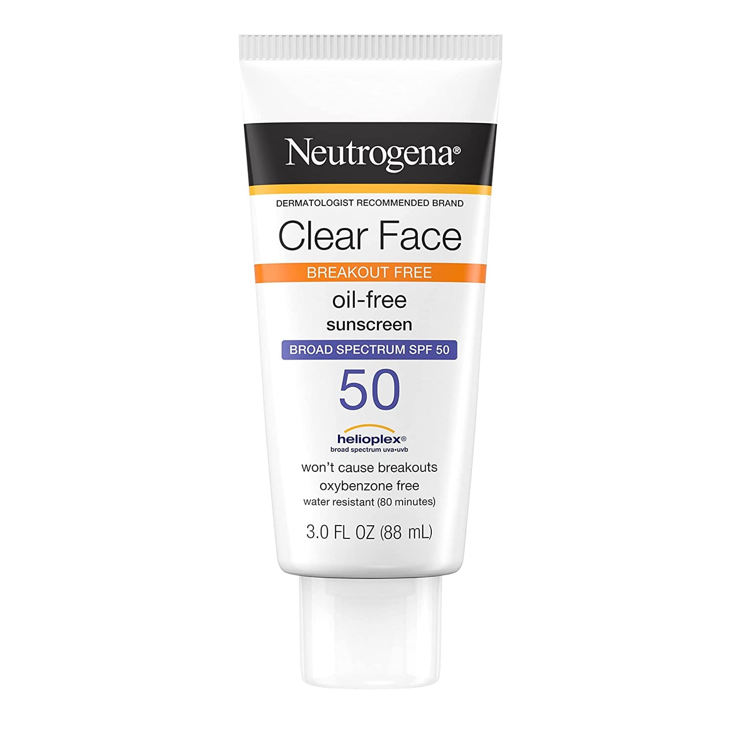 Bloqueador solar CLEAR FACE, para pieles con Acné marca NEUTROGENA