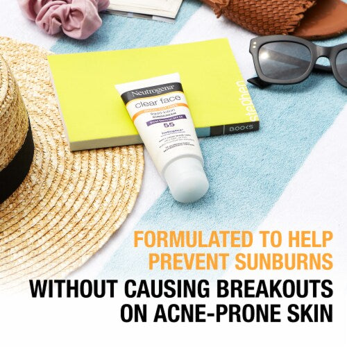Bloqueador solar CLEAR FACE, para pieles con Acné marca NEUTROGENA