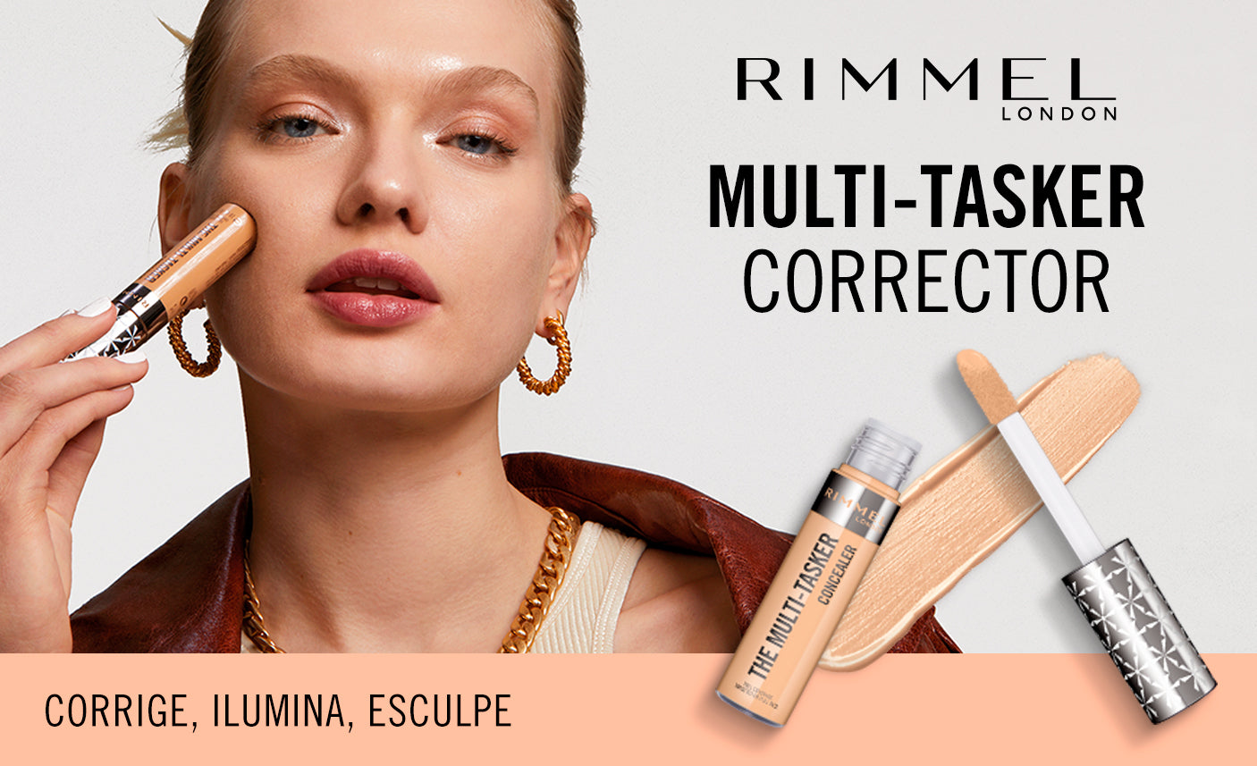 Corrector de cara, tono Light, marca RIMMEL LONDON