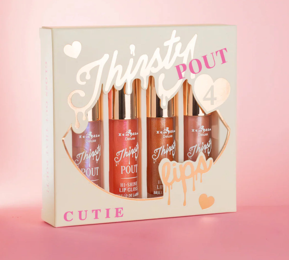 💄 Set de Brillos Labiales – Thirsty Pout Lips✨marca ITALIA DELUXE