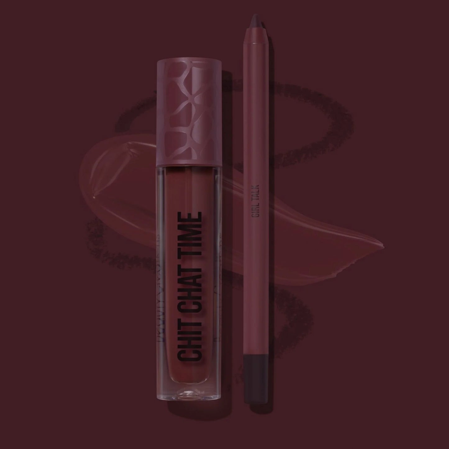 Delineador y labial, marca BEAUTY CREATIONS