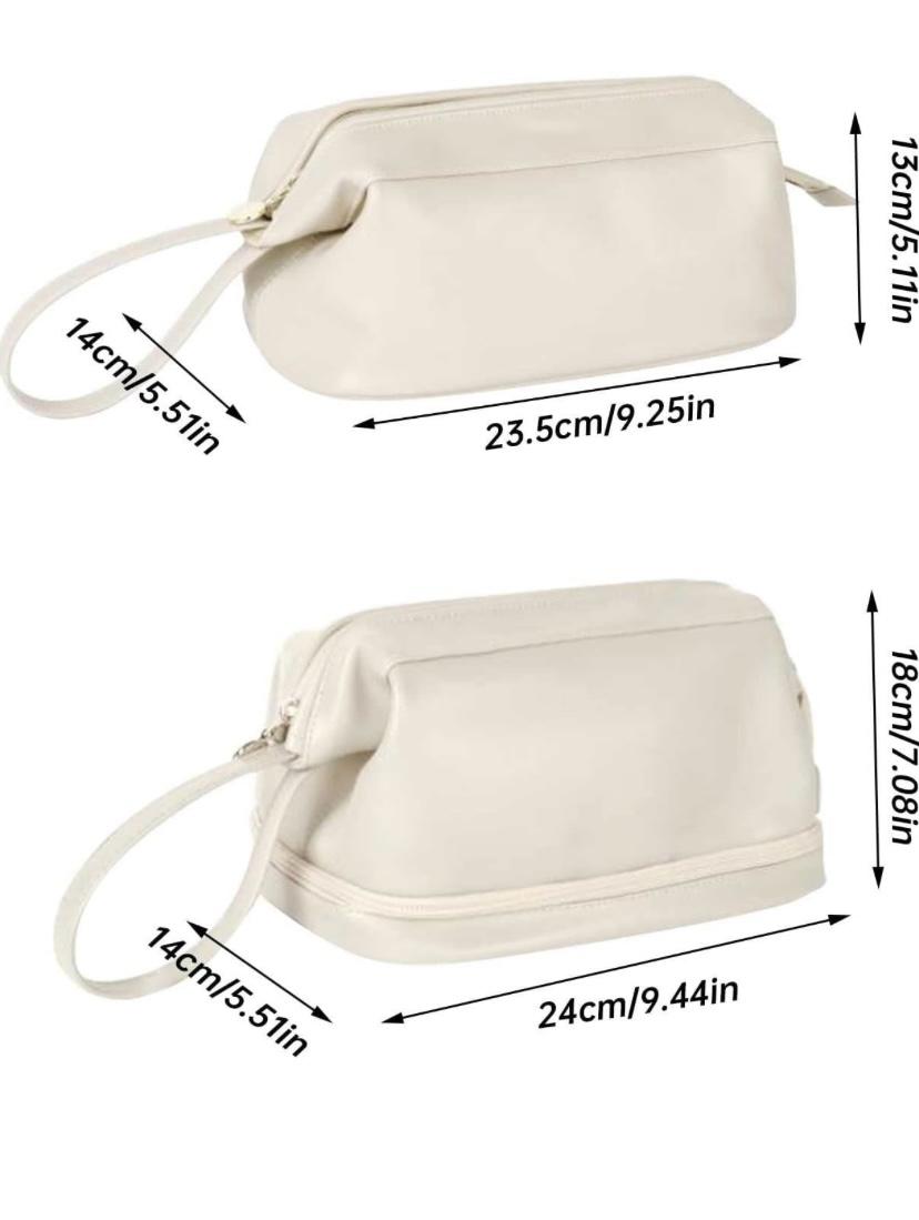 Cosmetiquera de Maquillaje de Doble Compartimento - Elegancia y Funcionalidad 👜