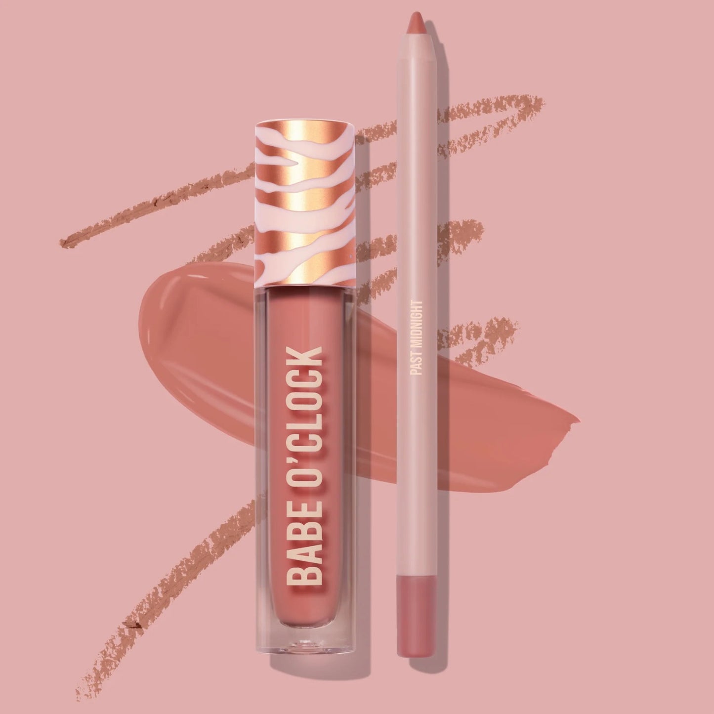 Delineador y labial, marca BEAUTY CREATIONS