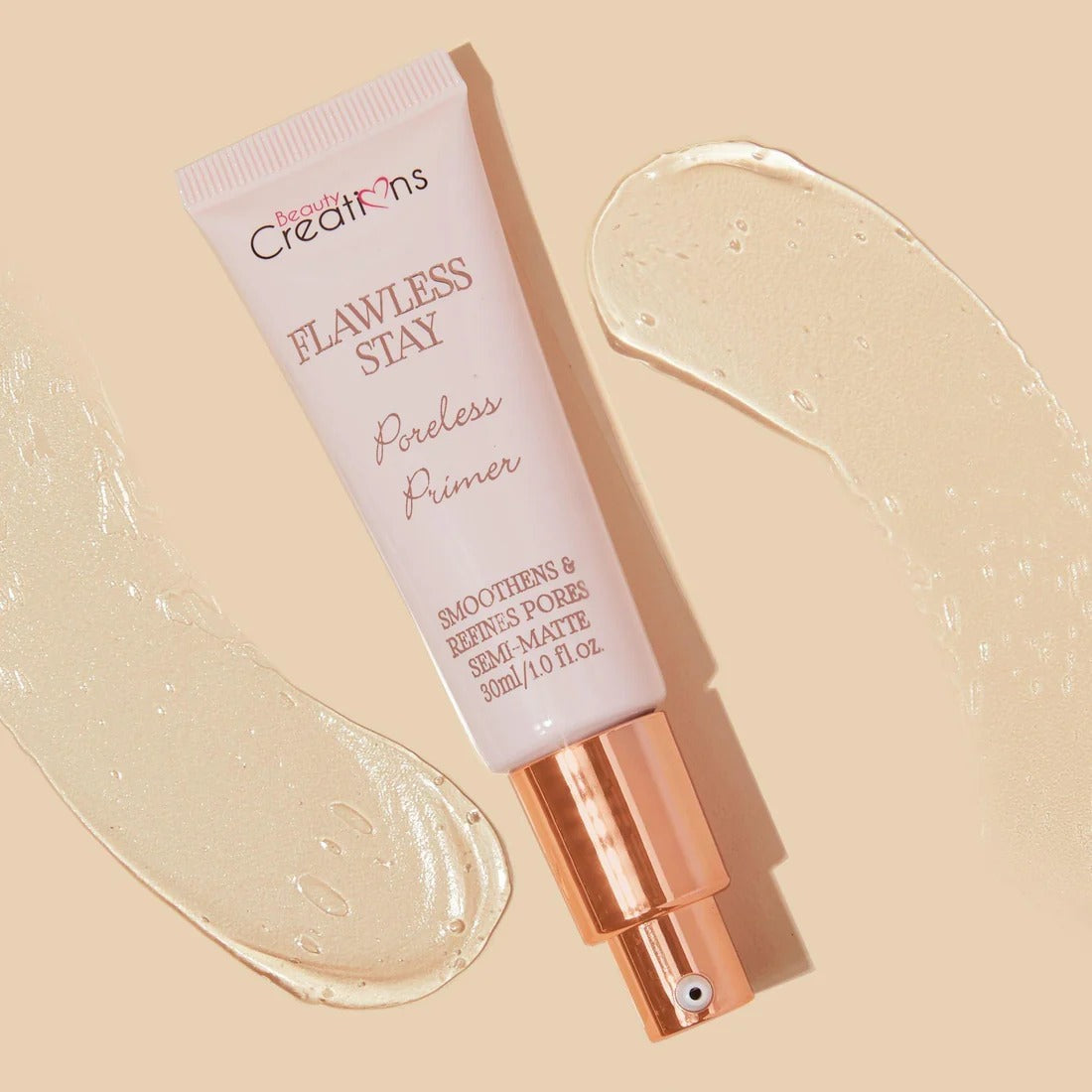 Primer para disminuir poros y lineas de expresion, marca BEAUTY CREATIONS