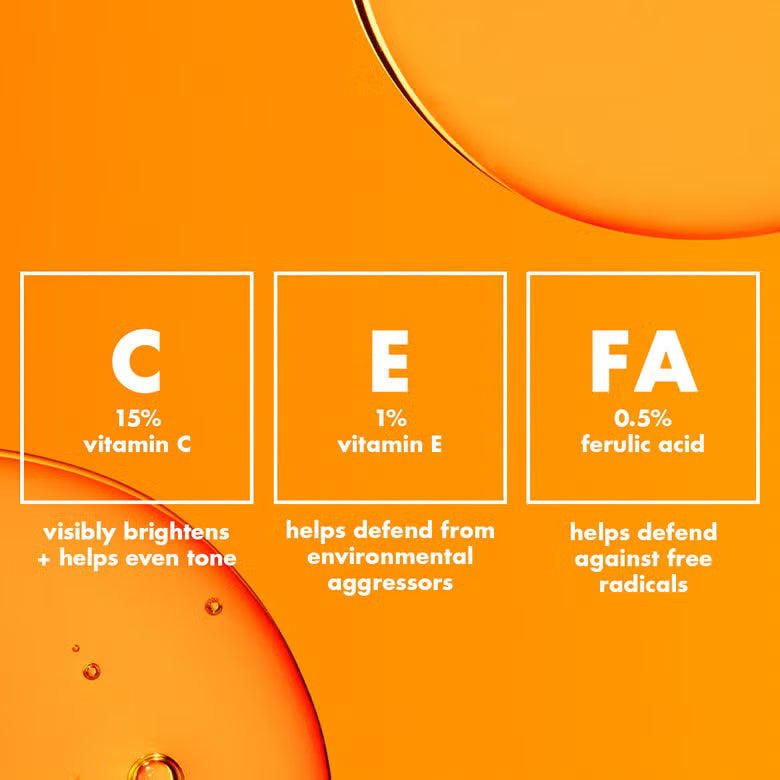 ✨🍊 Serum Bright Icon Vitamina C + E + Ácido Ferúlico – ELF SKIN 🍊✨