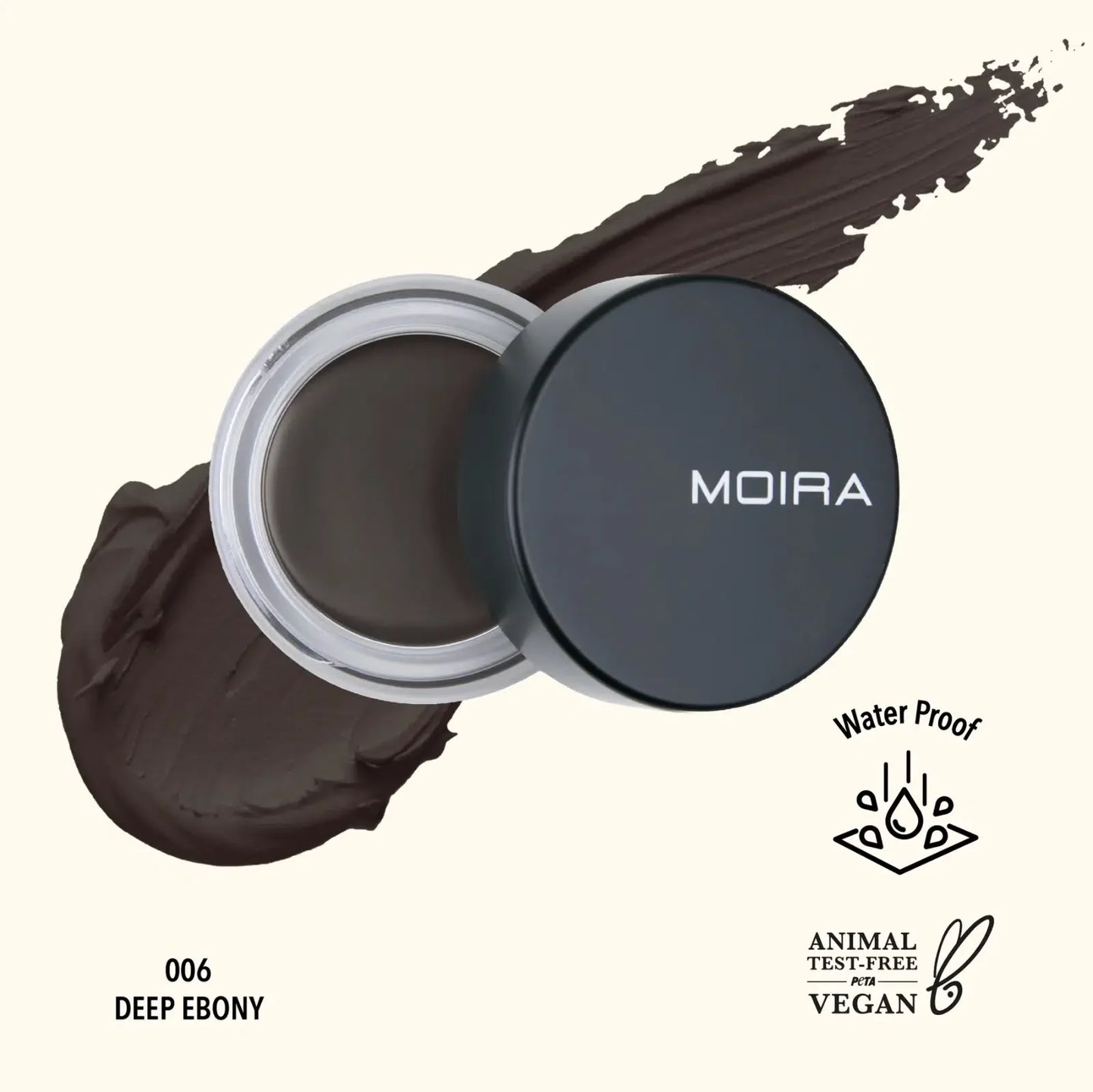 Gel pomada de cejas, marca MOIRA
