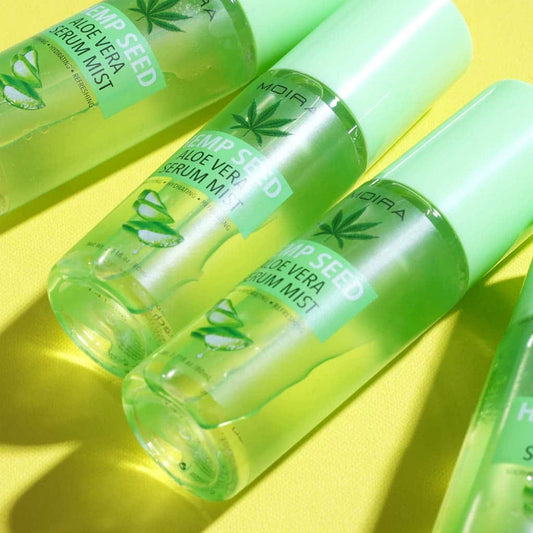 Serum en spray (de agua y aceite) de ALOE VERA y HEEMP SEED, marca MOIRA