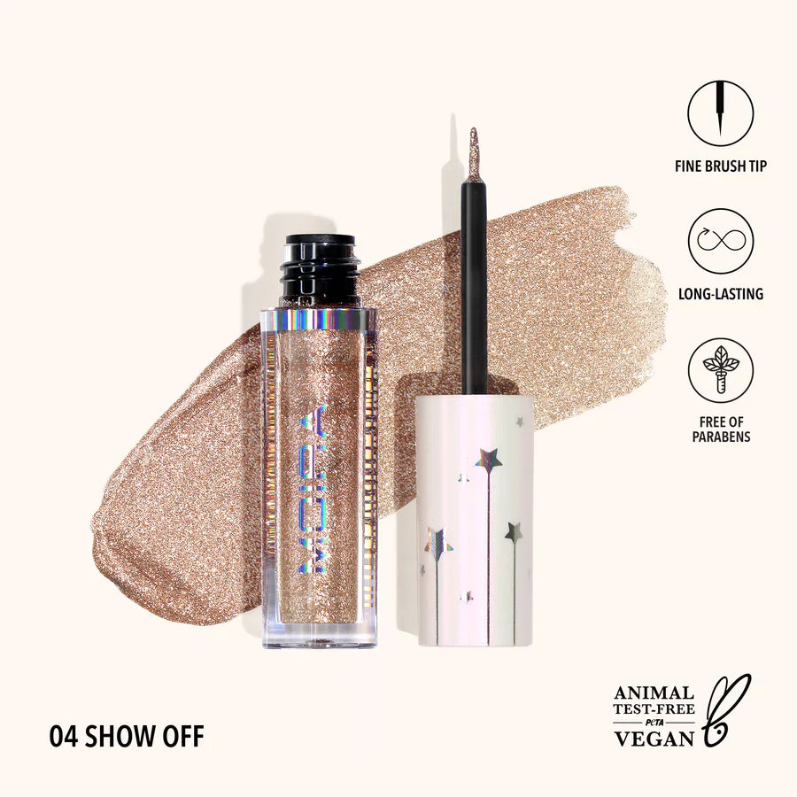Delineador glitter, marca MOIRA