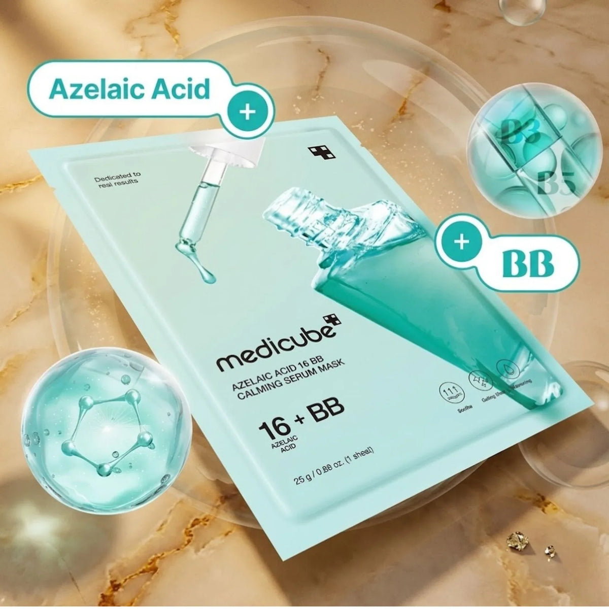 Mascarilla facial calmante con ácido azelaico 16 25 g MEDICUBE