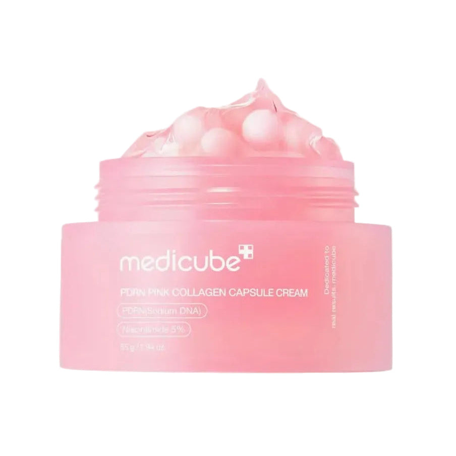 Crema facial con cápsulas PDRN Pink y colágeno 55 g MEDICUBE